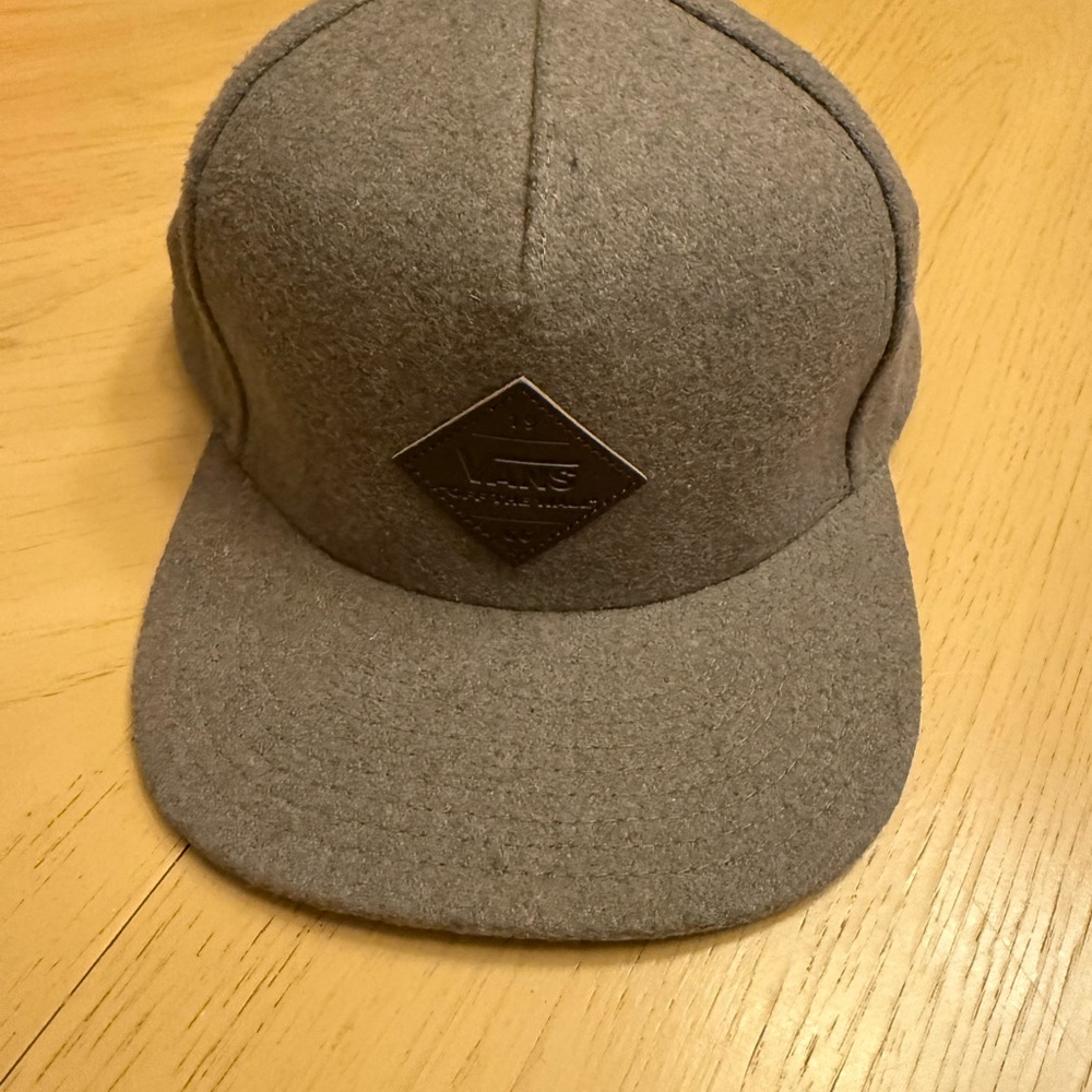 Van Hat with Brown Leather Patch